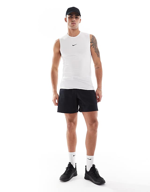 Asos Nike Training Dri-FIT Muscle Fit Vest In White