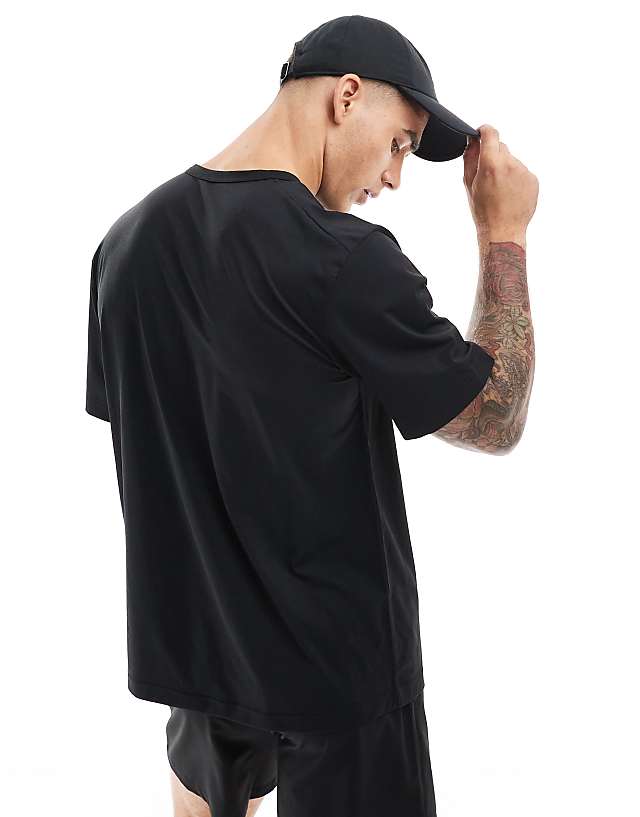 Asos Nike Training Dri-FIT Swoosh Graphic T-shirt In Black