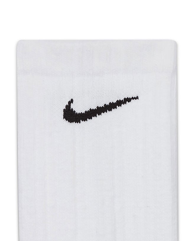 Asos Nike Training Everyday Cushioned 3 Pack Crew Sock In White Grey And Black