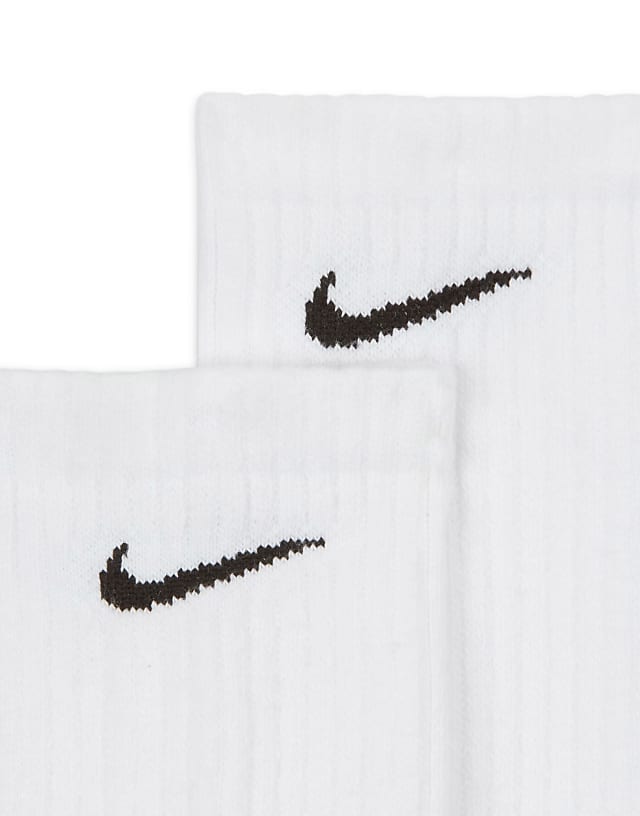 Asos Nike Training Everyday Cushioned 3 Pack Crew Socks In White