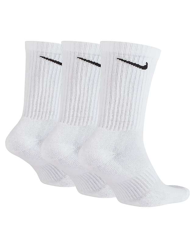 Asos Nike Training Everyday Cushioned 3 Pack Crew Socks In White