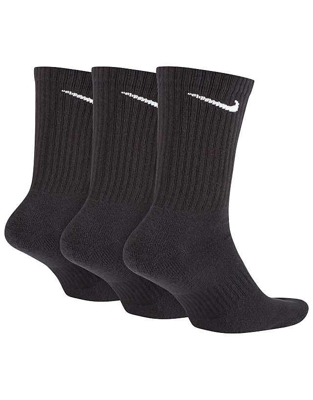 Asos Nike Training Everyday Cushioned 3 Pack Crew Socks In Black