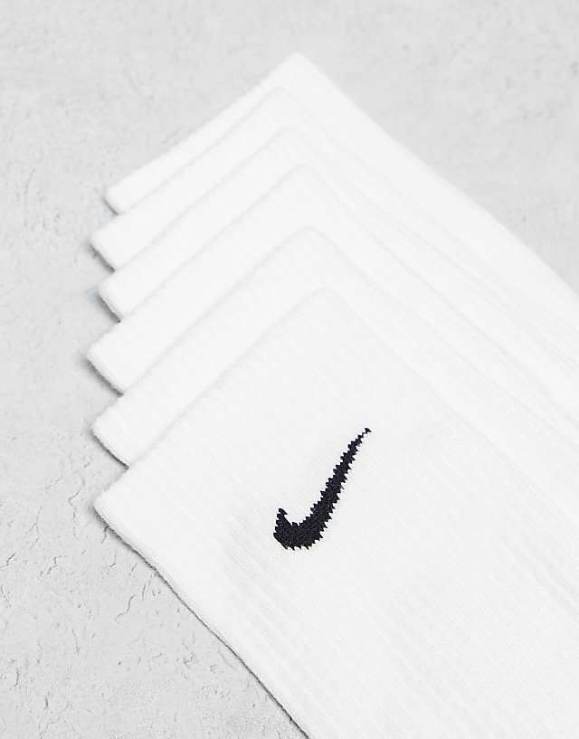 Asos Nike Training Everyday Cushioned Plus 6 Pack Crew Socks In White