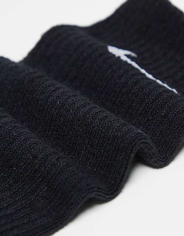 Asos Nike Training Everyday Cushioned Plus 6 Pack Crew Socks In Black