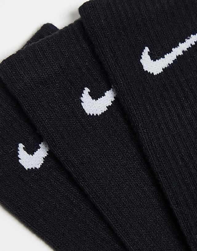 Asos Nike Training Everyday Cushioned Plus 6 Pack Crew Socks In Black