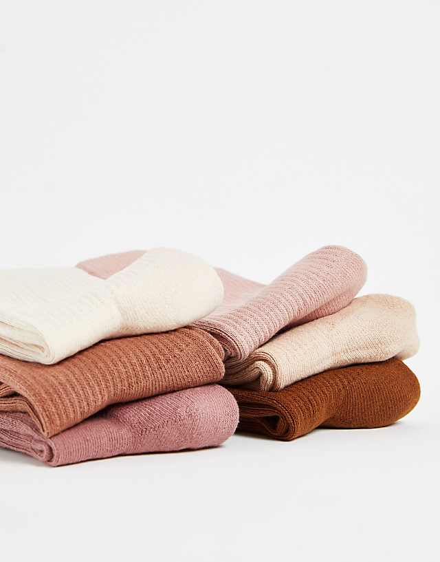 Asos Nike Training Everyday Cushioned Plus 6 Pack Crew Socks In Brown
