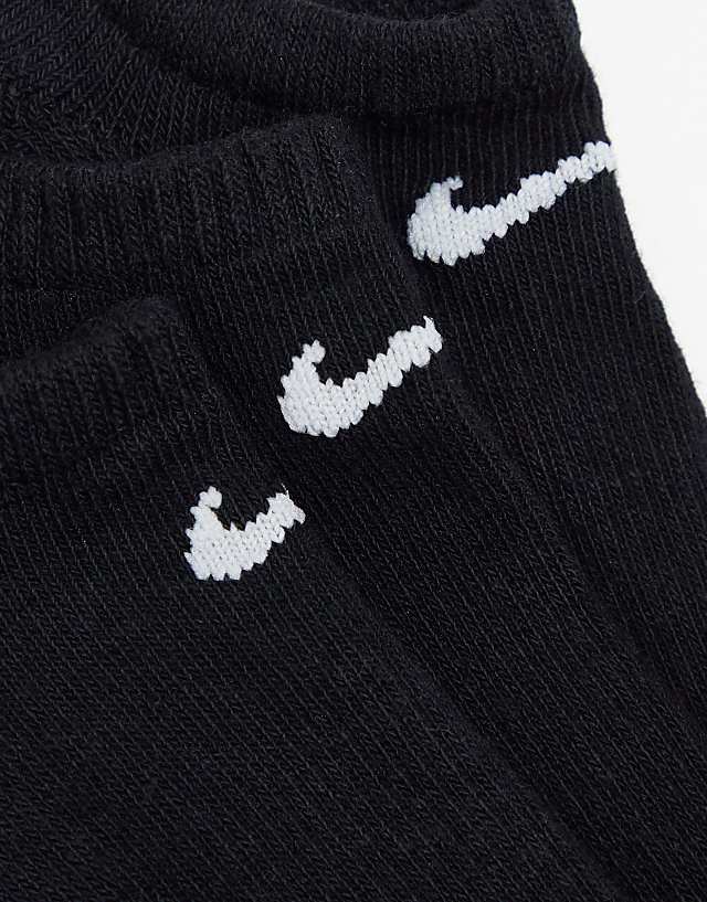 Asos Nike Training Everyday Cushioned Plus 6 Pack Trainer Socks In Black