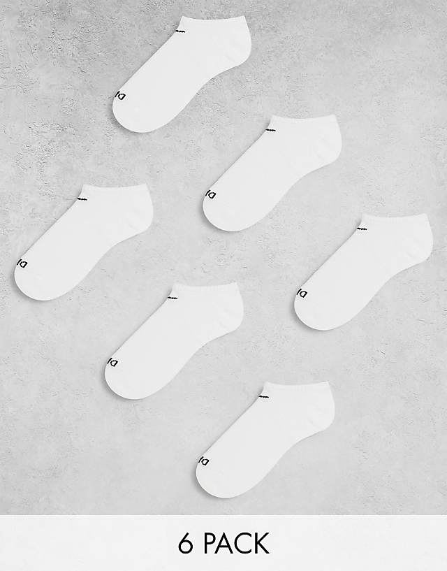 asos Nike Training Everyday Cushioned Plus 6 pack trainer socks in white