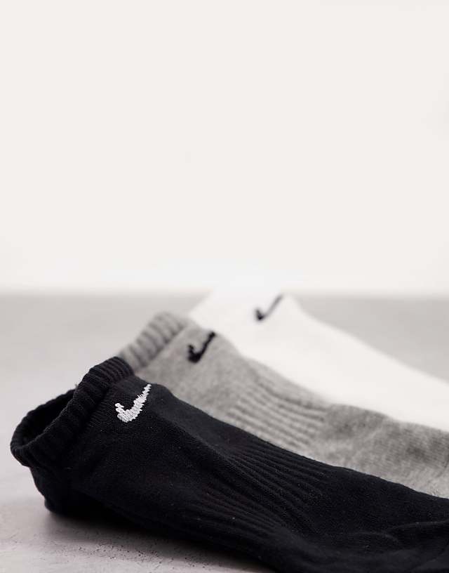 Asos Nike Training Everyday Lightweight 3 Pack No Show Socks In Multi