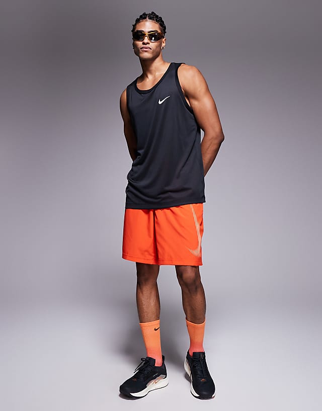 asos Nike Training Form Dri-FIT 9 inch shorts in red