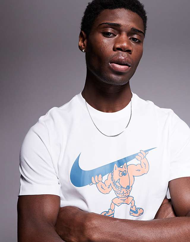 asos Nike Training Gym Dog graphic t-shirt in white