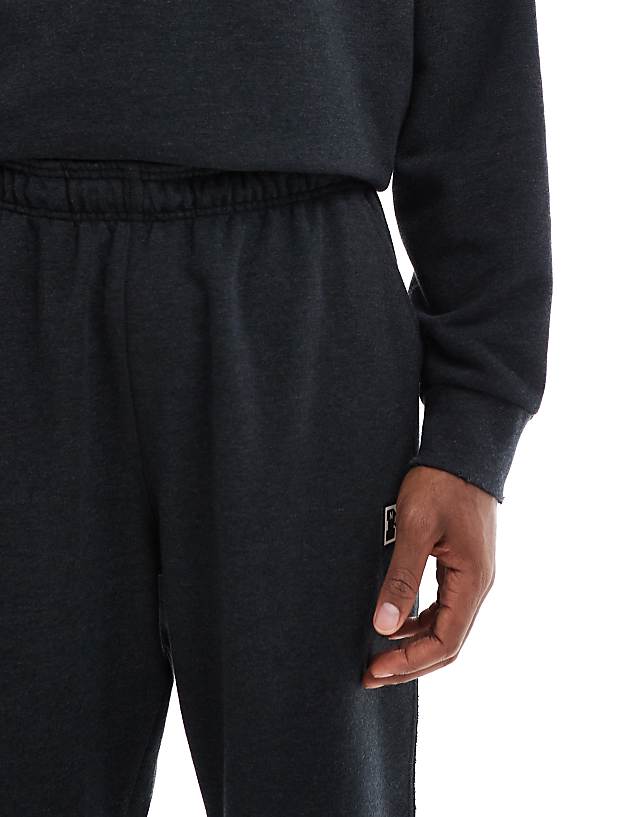 Asos Nike Training Heritage Fleece Joggers In Black