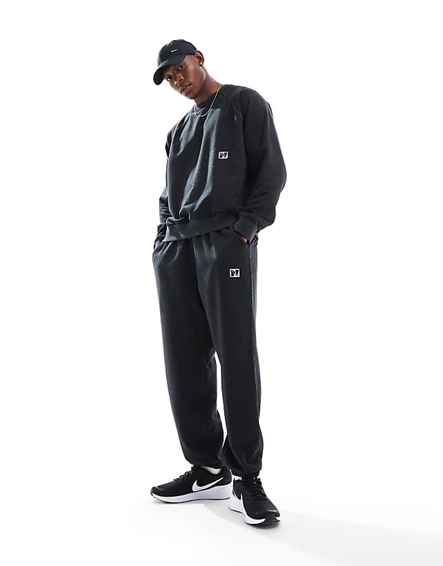 asos Nike Training Heritage fleece joggers in black