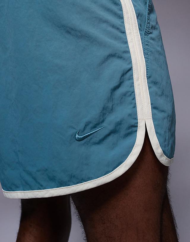 Asos Nike Training Heritage Woven 5 Inch Shorts In Blue