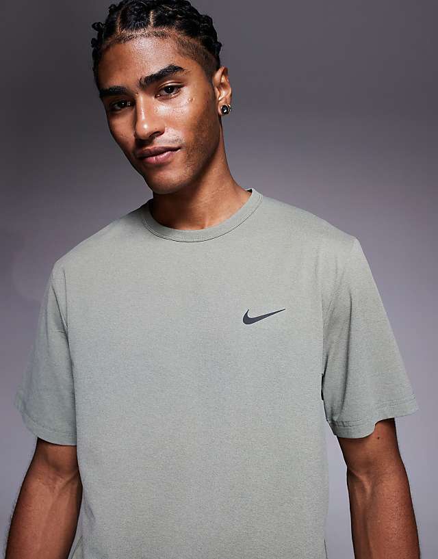 asos Nike Training Hyverse Dri-Fit t-shirt in light khaki