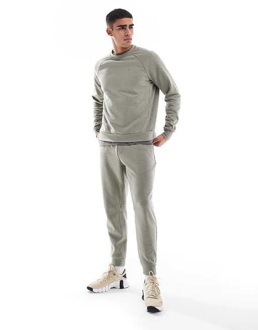 Asos Nike Training Primary Dri-FIT Sweatshirt In Light Khaki