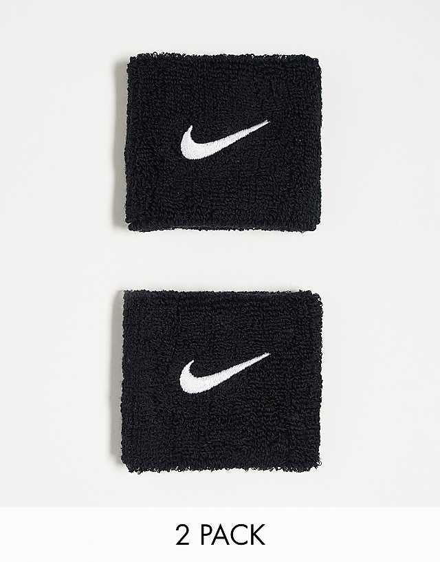 asos Nike Training Swoosh unisex wristbands in black
