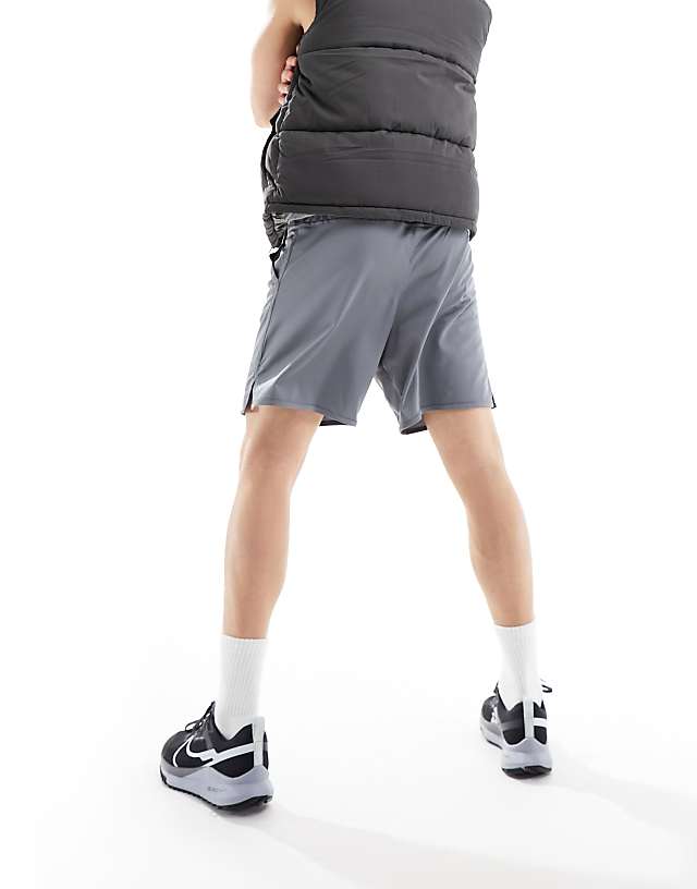 Asos Nike Training Totality Dri-FIT Knitted 7 Inch Shorts In Grey