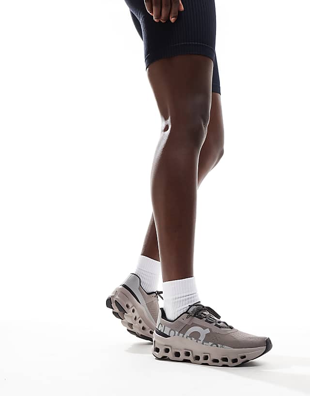 Asos ON Cloudmonster Running Trainers In Dark Grey And Light Grey
