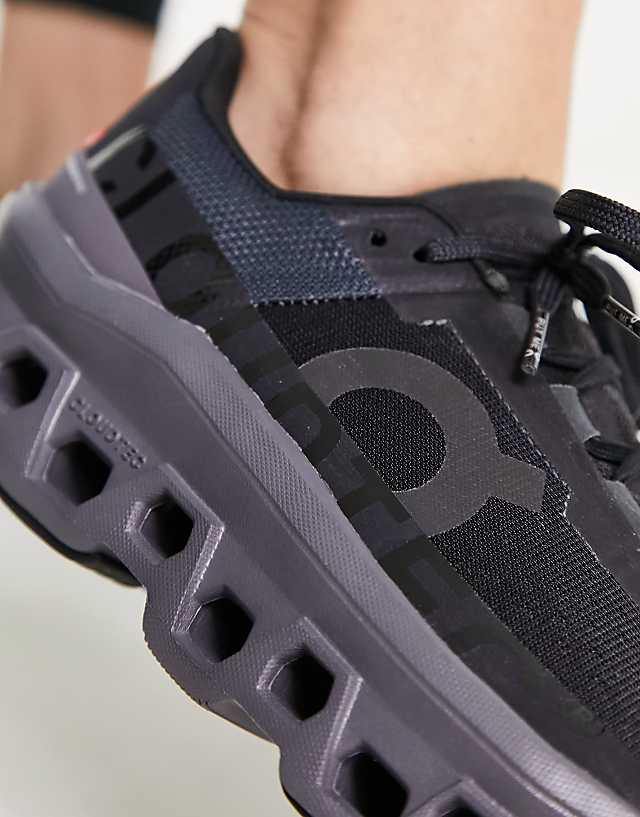 Asos ON Cloudmonster Running Trainers In Triple Black