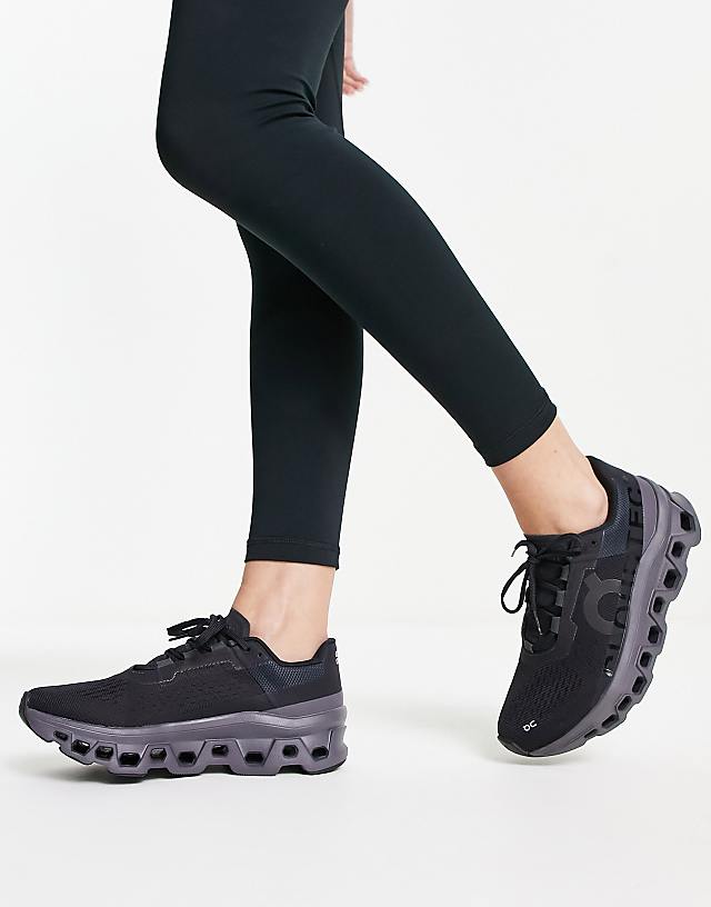 Asos ON Cloudmonster Running Trainers In Triple Black