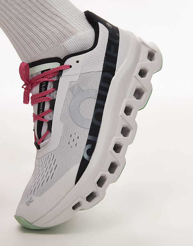 Asos ON Cloudmonster Running Trainers In White And Black