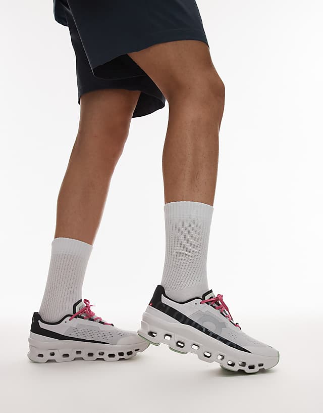 Asos ON Cloudmonster Running Trainers In White And Black