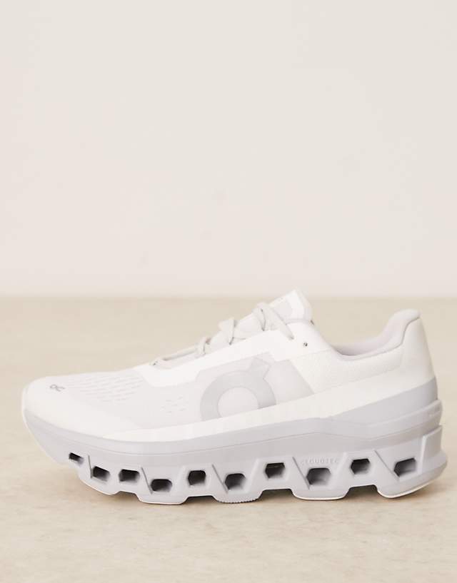 Asos ON Cloudmonster Running Trainers In White And Grey
