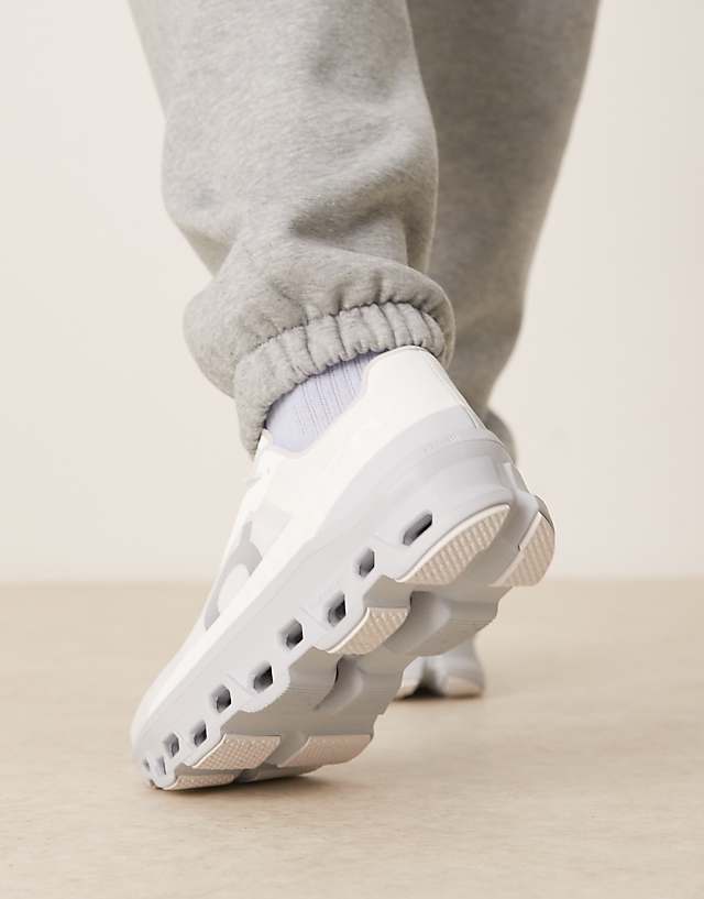 Asos ON Cloudmonster Running Trainers In White And Grey
