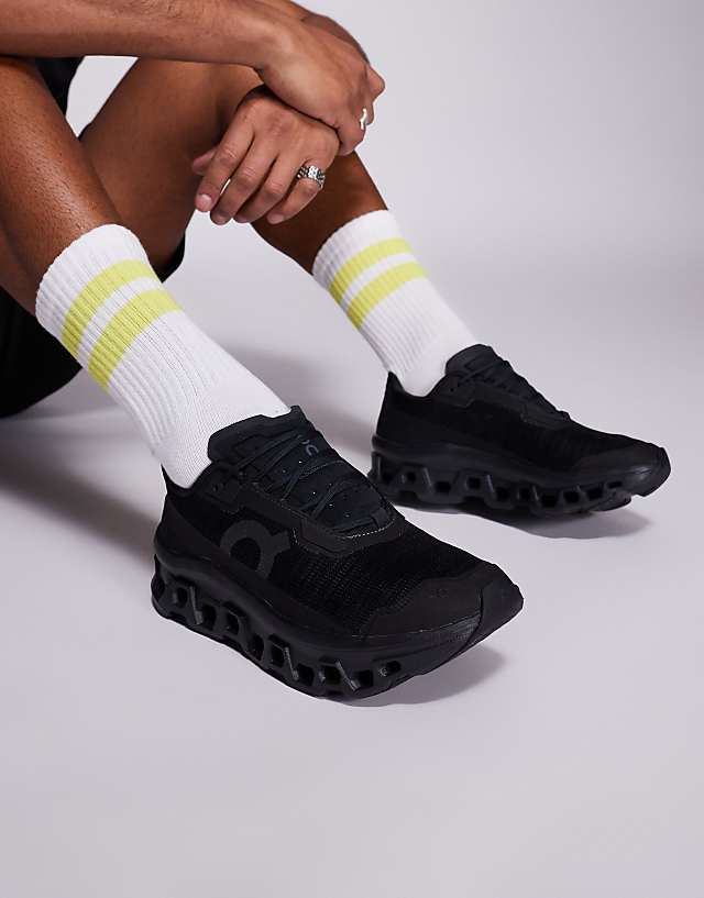 asos ON Cloudmonster Void running trainers in black