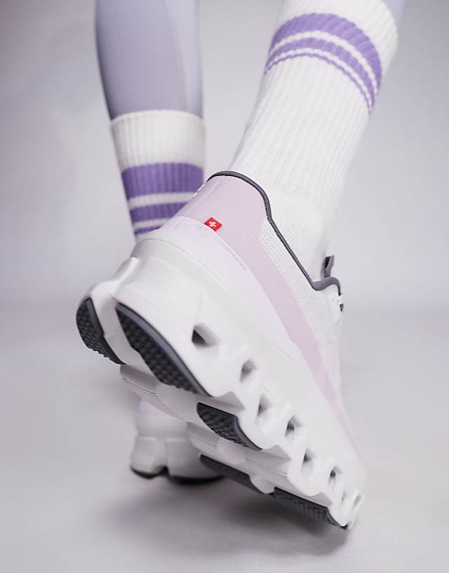 Asos ON Cloudmonster Void Running Trainers In Grey And Pink