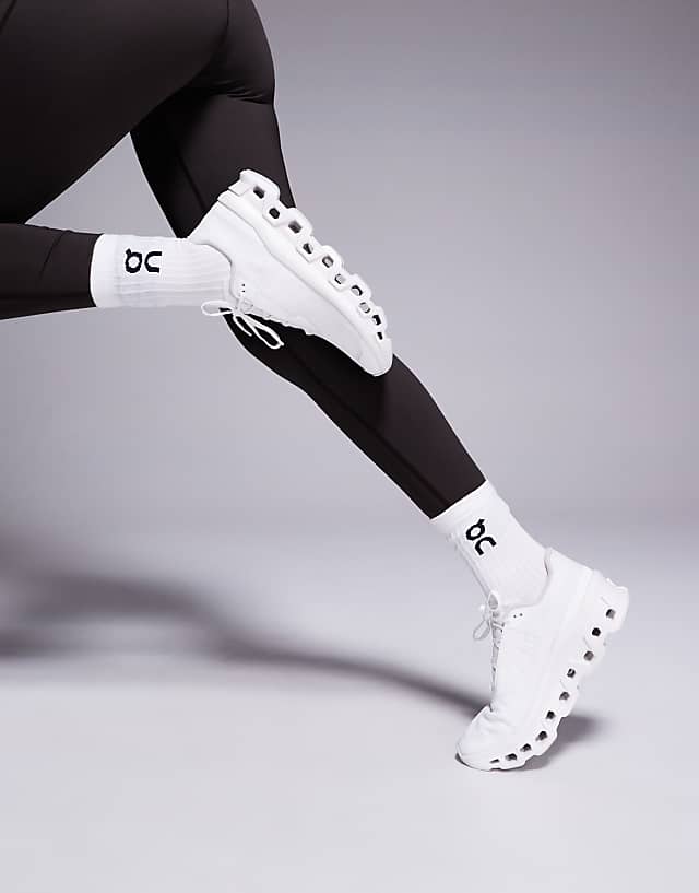 asos ON Cloudmonster Void running trainers in white