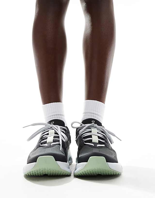 Asos ON Cloudrunner 2 Running Trainers In Black And Lime Green
