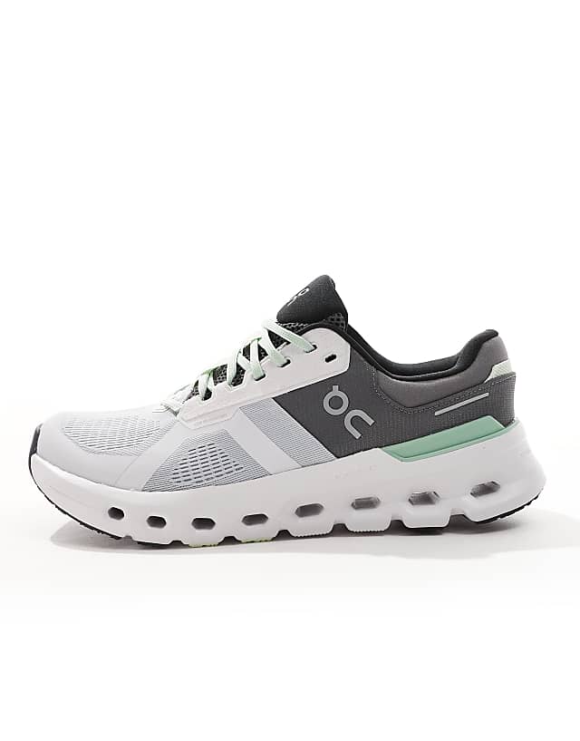 Asos ON Cloudrunner 2 Running Trainers In Grey And Sage