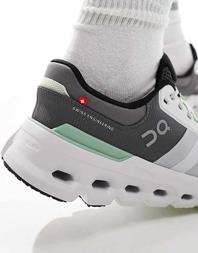 Asos ON Cloudrunner 2 Running Trainers In Grey And Sage