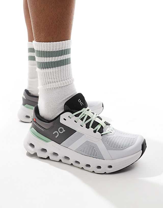 Asos ON Cloudrunner 2 Running Trainers In Grey And Sage