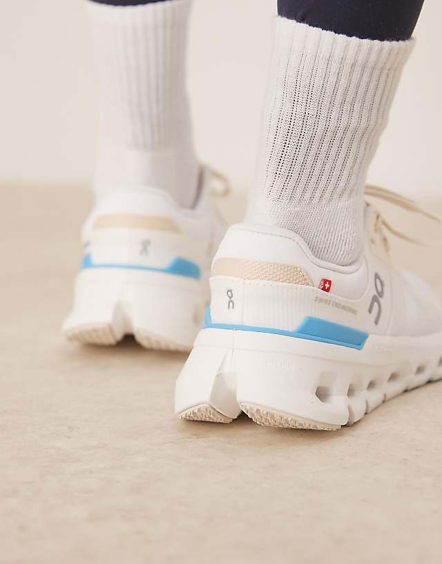 Asos ON Cloudrunner 2 Running Trainers In White And Blue