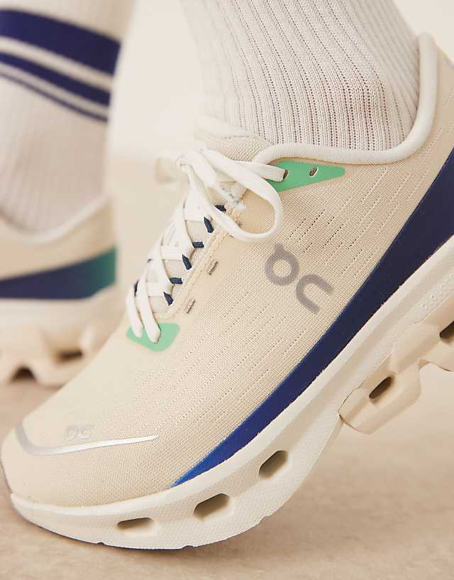 Asos ON Cloudspark Running Trainers In Cream And Blue
