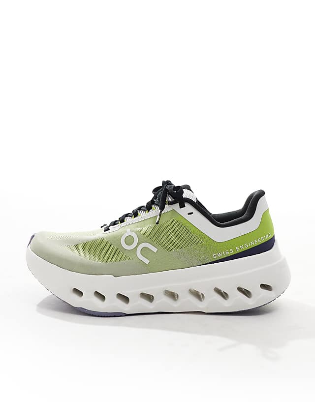 Asos ON Cloudsurfer Next Running Trainers In Green And White