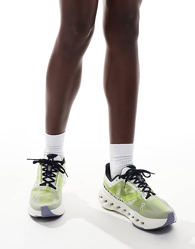 Asos ON Cloudsurfer Next Running Trainers In Green And White