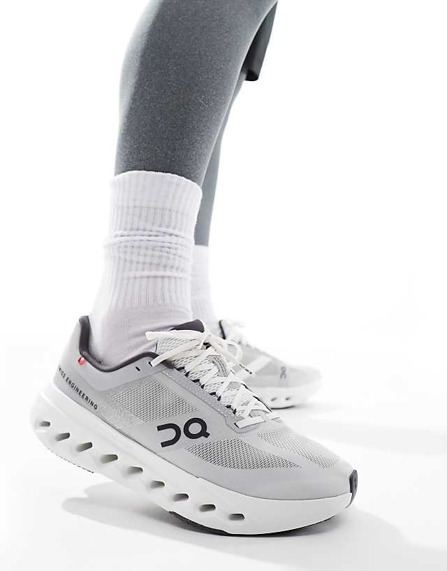 asos ON Cloudsurfer Next running trainers in grey and white