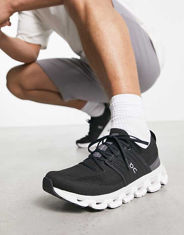 Asos ON Cloudswift 3 Running Trainers In Black And White