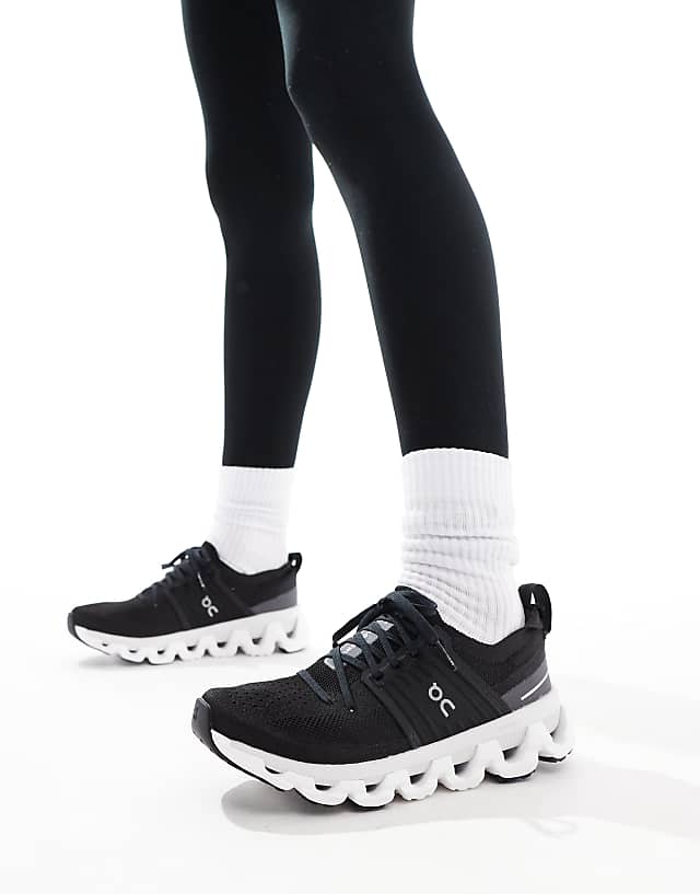 asos ON Cloudswift 3 running trainers in black and white