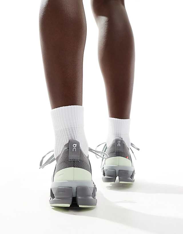 Asos ON Cloudswift 3 Running Trainers In Khaki And Grey