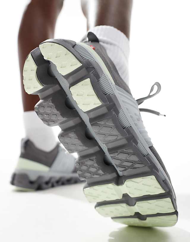 Asos ON Cloudswift 3 Running Trainers In Khaki And Grey