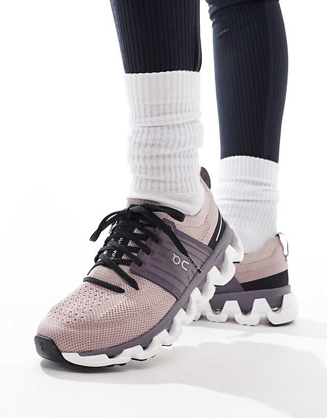 Asos ON Cloudswift 3 Running Trainers In Plum And Black
