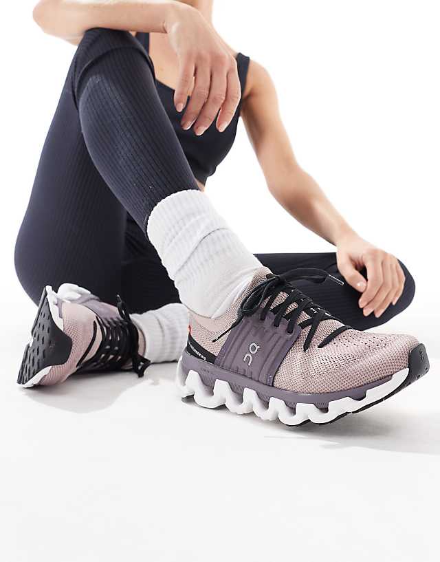 asos ON Cloudswift 3 running trainers in plum and black