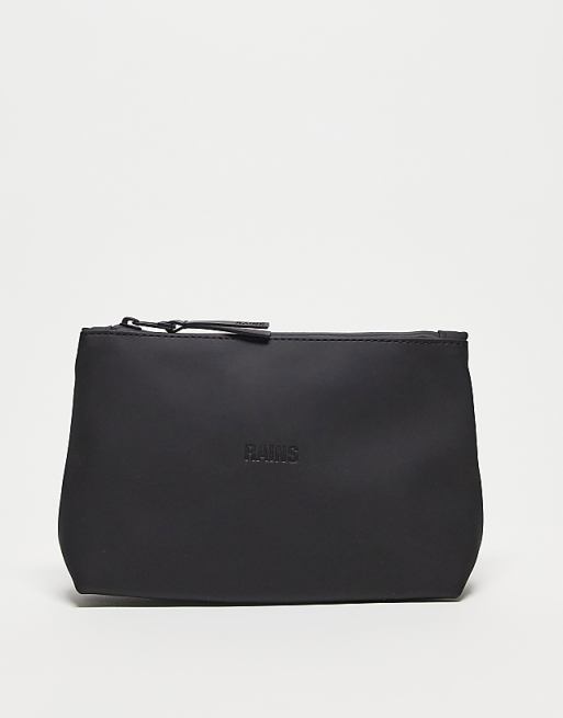 asos Rains 15600 unisex waterproof cosmetic bag in black