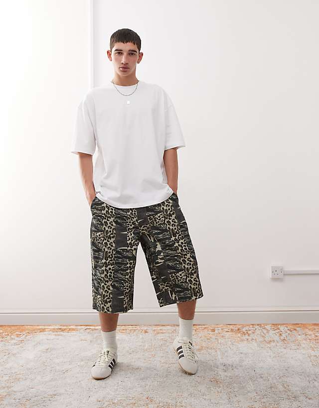 Asos Reclaimed Vintage Boxy Oversized T-shirt With Back Graphic Print In White
