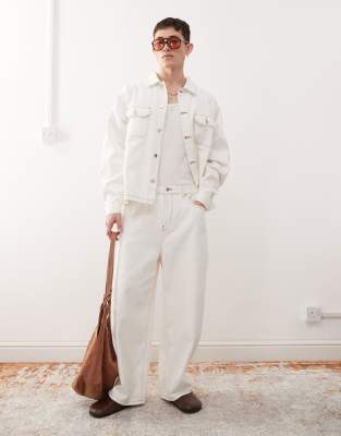 Asos Reclaimed Vintage Western Denim Co-ord With Contrast Stitch